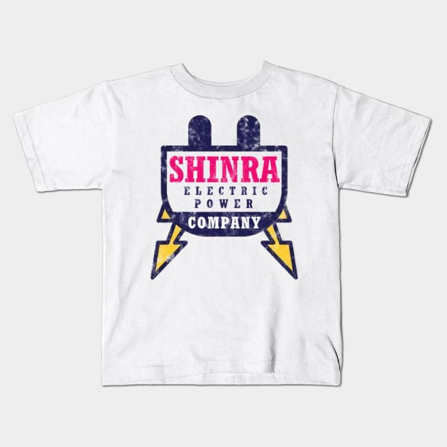 Shinra Electrical Power Company Kids T-Shirt by StebopDesigns